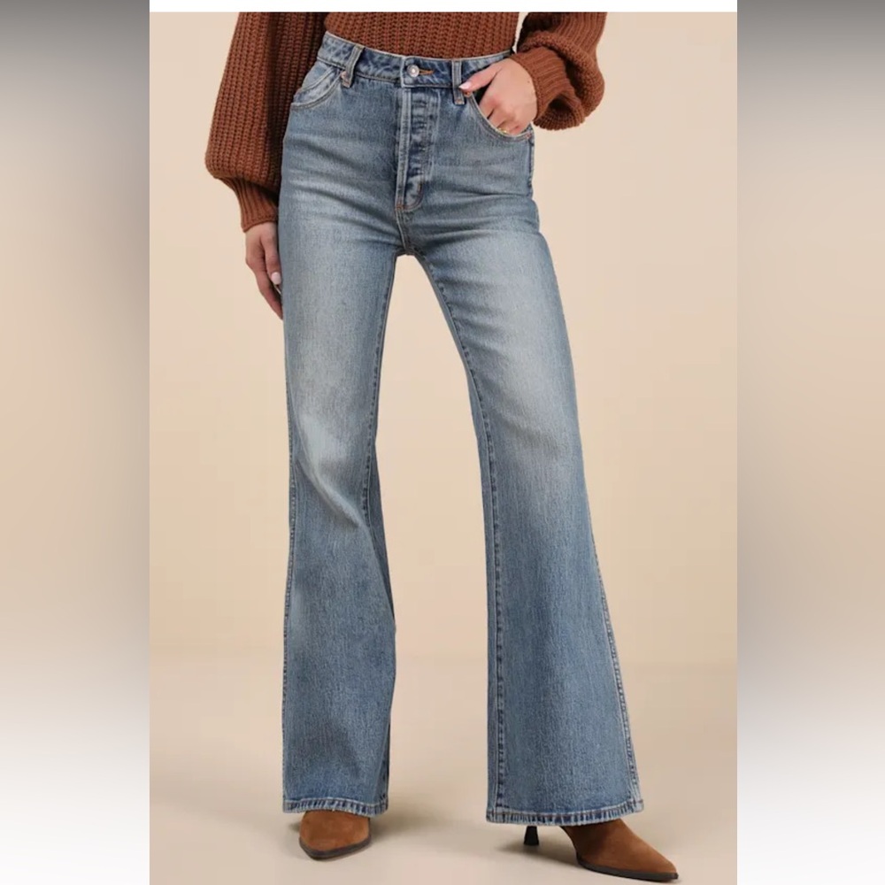 NWT EASTCOAST Flare Medium Wash Jeans size 28 - Picture 3 of 8